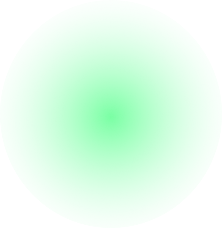 blurred green gradient circle